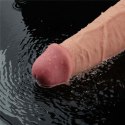 10.5" REAL SOFTEE Rechargeable TPE Vibrating Dildo(Flesh)