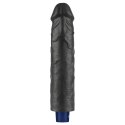9.5" REAL SOFTEE Rechargeable TPE Vibrating Dildo(Black