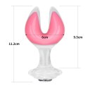 Gemoria Silicone Butt Plug - Dual Crescent (Glow-In-The-Dark)