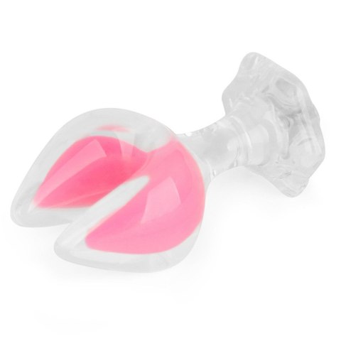 Gemoria Silicone Butt Plug - Dual Crescent (Glow-In-The-Dark)