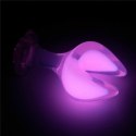 Gemoria Silicone Butt Plug - Dual Crescent (Glow-In-The-Dark)