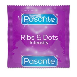 Pasante Ribs & Dots/Intensity Condoms 12 pcs