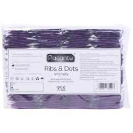 Pasante Ribs & Dots/Intensity Condoms Bulk Packs 144 pcs