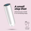 QUACKERS USB RECHARGEABLE VIBRATING BULLET WHITE CRUSHIOUS