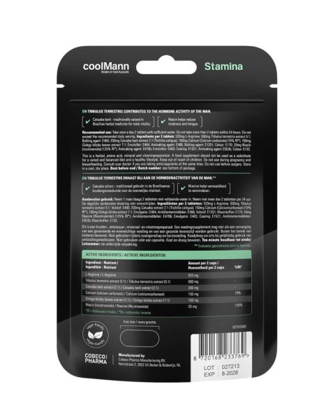 CoolMann STAMINA - 60 tablets