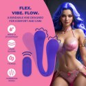 Dual-ended Bendable Vibe with Remote Control - Purple