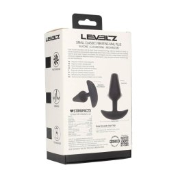 Classic Vibrating Silicone Anal Plug - S - Black