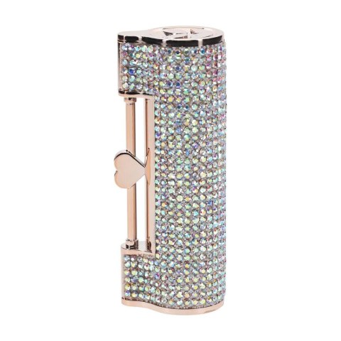 Diamond - Lipstick Vibrator with 4 Attachments - Iridescent