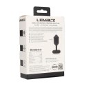 Hexagonal Vibrating Silicone Anal Plug - S - Black