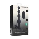 Remote Control Beaded Vibrating Silicone Anal Plug - Black