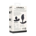 Remote Control Vibrating Liquid Silicone Anal Plug - Black
