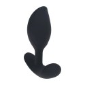 Remote Control Vibrating Liquid Silicone Anal Plug - Black