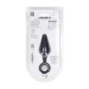Silicone Anal Plug with Loop - M - Black