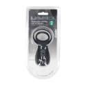 Vibrating Cock and Ball Ring with Paw Stimulator - Black
