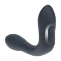 Vibrating Heating Bendable Tapping Silicone Prostate Stimulator - Black