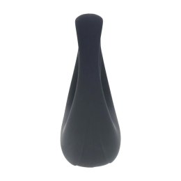 Vibrating Liquid Silicone Cock and Ball Ring - Black