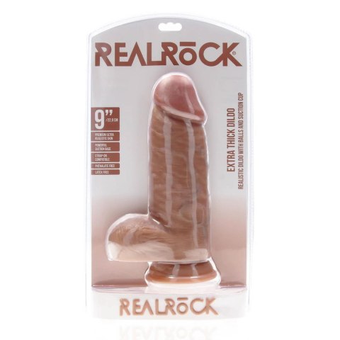 Extra Thick Straight with Balls 23 cm - Tan