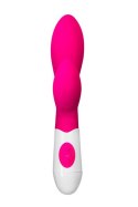 A-TOYS, Vibrator Lilu with Clitoral Stimulator, Silicone, Pink, 20 cm, 10 speeds, 2xAAA