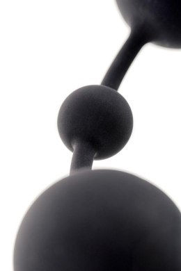 Anal beads Toyfa A-toys Coron, with balls, silicone, black, 35,9 cm