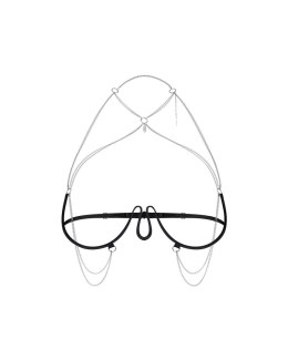 Lustique Black uprząż na biust S/M/L