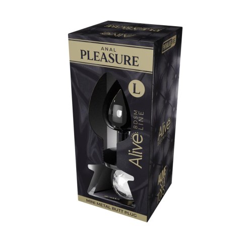Mini Metal Butt Plug L clear