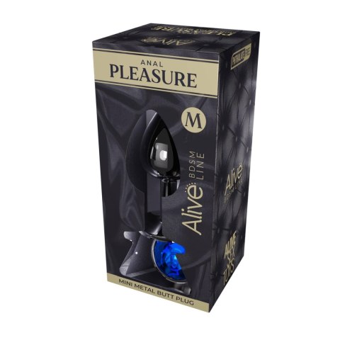 Mini Metal Butt Plug M blue
