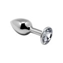 Mini Metal Butt Plug M clear