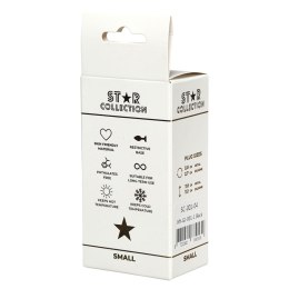 Star Collection - Black Silicone Anal Plug S - Purple Stone