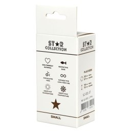 Star Collection - Pink Silicone Anal Plug S - Light Pink Stone