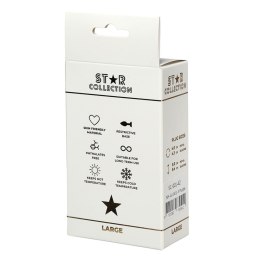 Star Collection - Purple Silicone Anal Plug L - Pink Stone