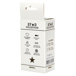 Star Collection - Purple Silicone Anal Plug S - Light Blue Stone