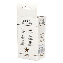 Star Collection - Silver Metal Anal Plug S - Purple Stone