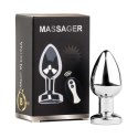 Metal Butt Plug M Vibrator USB - Remote Control