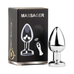 Metal Butt Plug M Vibrator USB - Remote Control