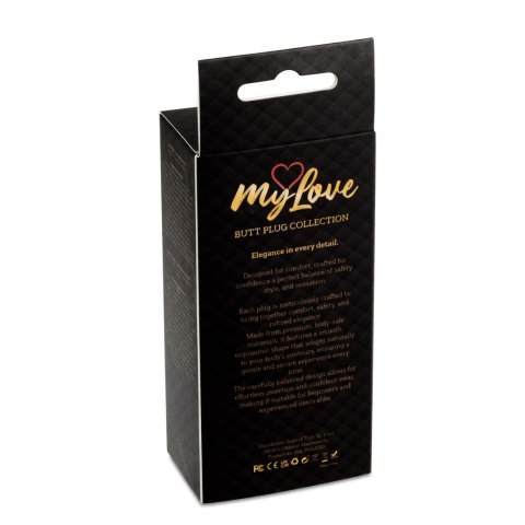MyLove Toys - Jewellery Dark Silver PLUG- Clear