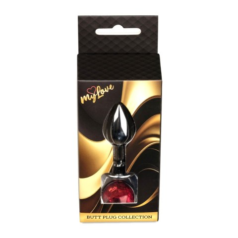 MyLove Toys - Jewellery Dark Silver PLUG- Red