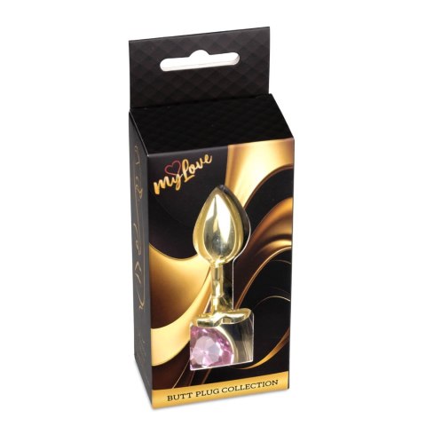 MyLove Toys - Jewellery Gold Heart PLUG- Rose