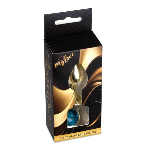 MyLove Toys - Jewellery Gold PLUG- Light Blue