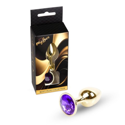 MyLove Toys - Jewellery Gold PLUG- Purple