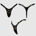 LEATHERETTE HARNESS FABULOUS - ONE SIZE - BLACK GLOSSY