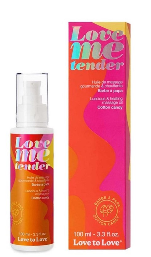 LOVE ME TENDER - MASSAGE OIL - COTTON CANDY 100ML / 3.3FL.OZ.