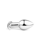 Metal Butt Plug M Vibrator USB - Remote Control