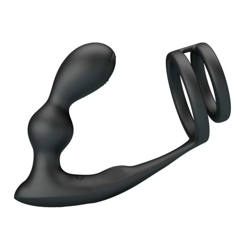 MR PLAY - VIBRATING ANAL PLUG with RING - Remote Control 12 functions