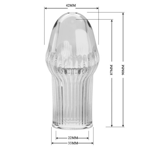 Pretty Love Huel Penis Sleeve (Clear)