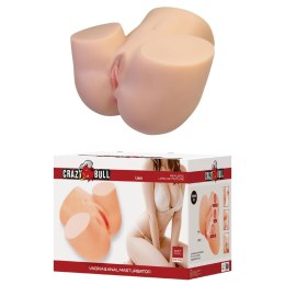 Crazy Bull Liora Vibrating Vagina & Anal Masturbator - Flesh