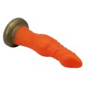 Power Monsters Blazeheart Charger - 18.5 cm Rippled Monster Silicone Dildo