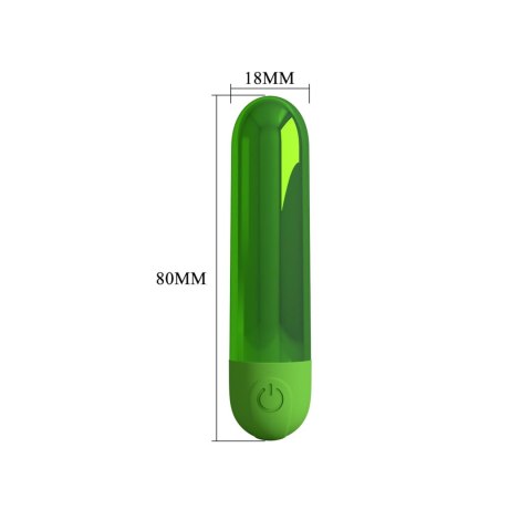 Pretty Love Kiwi - Rechargeable Bullet Vibrator - Green