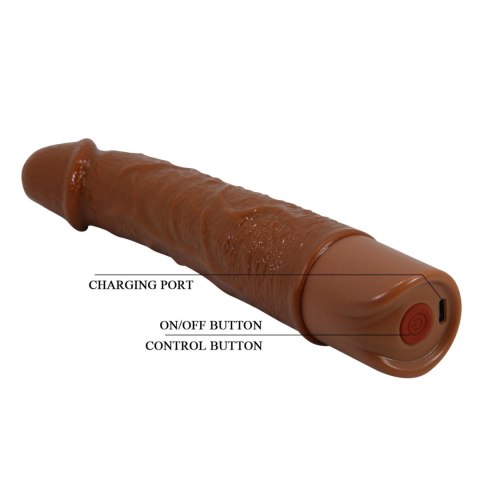 Pretty Love Leander Realistic Vibrating Dildo (Brown Edition)