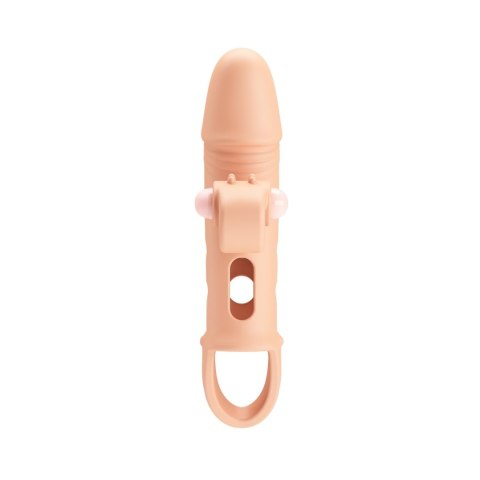 Nakładka Przedłużka Na Penisa ROMANCE Wibracje TPE Flesh