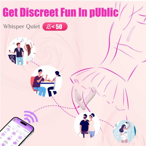 Wibrator silikonowy z podgrzewaniem app i funkcją palca Fox 14 cm